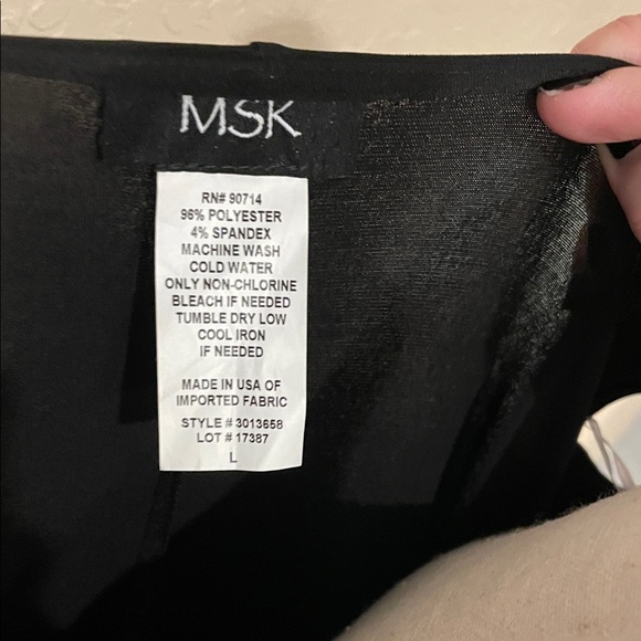 MSK Elegant Black Dress - Picture 2 of 3